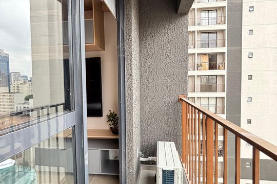 Varanda Studio de kitnet/studio à venda com 1 quarto, 26m² em Vila Olímpia, São Paulo