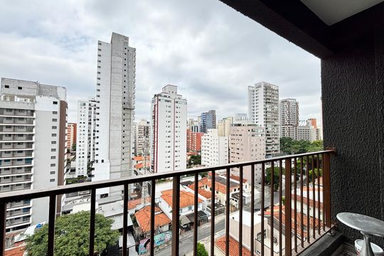 Varanda Studio de kitnet/studio à venda com 1 quarto, 26m² em Vila Olímpia, São Paulo
