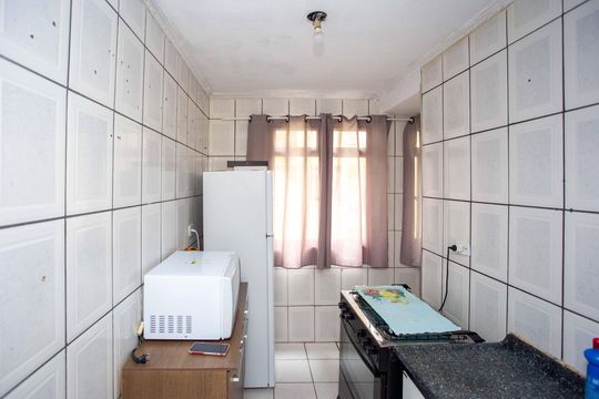 Cozinha de apartamento à venda com 2 quartos, 55m² em Conceição, Diadema