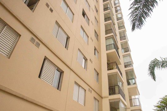 Fachada do bloco de apartamento à venda com 3 quartos, 84m² em Centro, Diadema