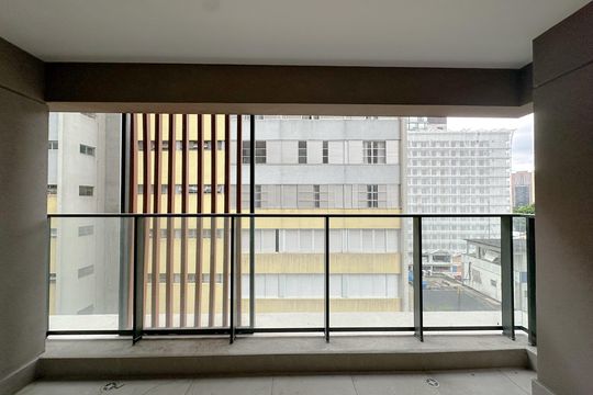 Varanda de kitnet/studio à venda com 1 quarto, 43m² em Perdizes, São Paulo