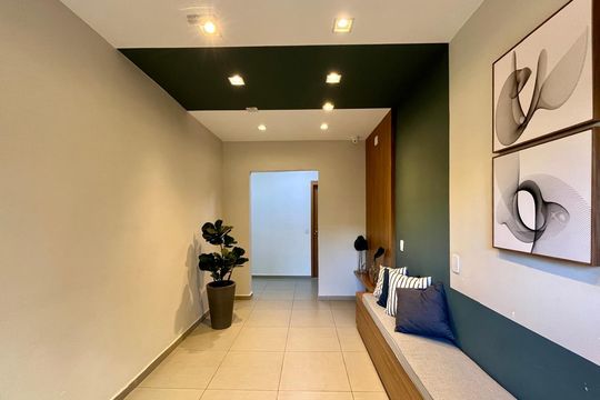 Área comum- Hall de entrada de apartamento à venda com 2 quartos, 55m² em Jardim Guarani, Campinas