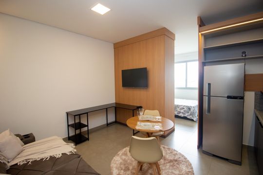 Sala / Cozinha de apartamento à venda com 1 quarto, 32m² em Beatriz, Contagem