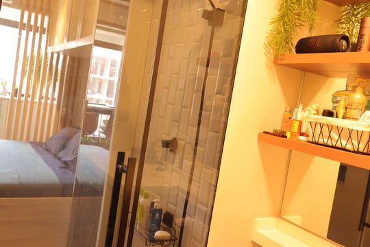 Banheiro de kitnet/studio à venda com 1 quarto, 25m² em Centro Histórico de São Paulo, São Paulo