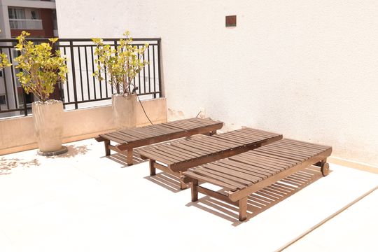 Terraço e Ducha de kitnet/studio à venda com 1 quarto, 25m² em Centro Histórico de São Paulo, São Paulo