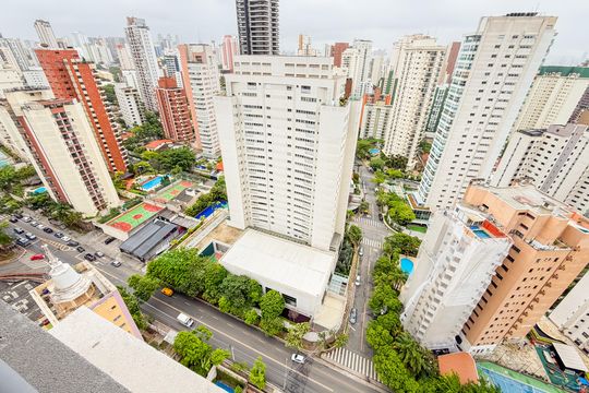 Varanda - Vista de kitnet/studio para alugar com 1 quarto, 29m² em Vila Mariana, São Paulo