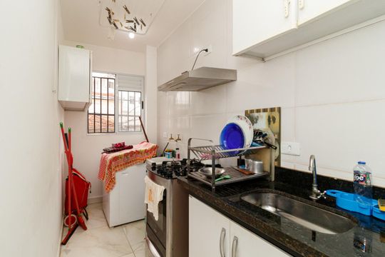 Cozinha e área de serviço de casa à venda com 2 quartos, 37m² em Jardim Brasil (zona Norte), São Paulo