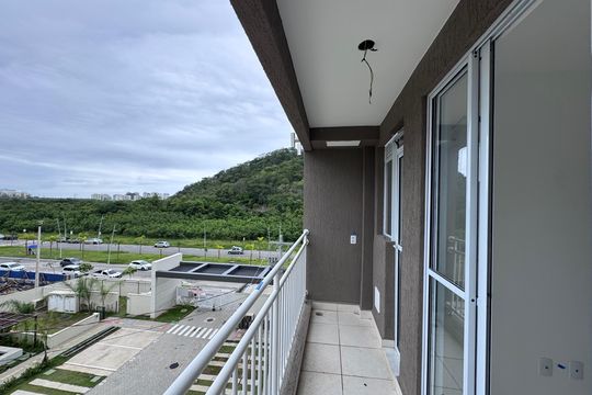 Varanda de apartamento à venda com 2 quartos, 52m² em Barra Olímpica, Rio de Janeiro