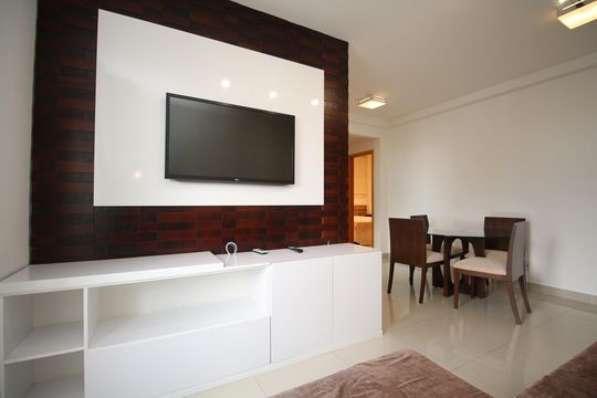 Sala de apartamento para alugar com 2 quartos, 59m² em Águas Claras, Brasília