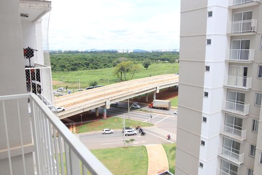 Sacada de apartamento para alugar com 3 quartos, 69m² em Fazenda Crimeia Caveiras, Goiânia