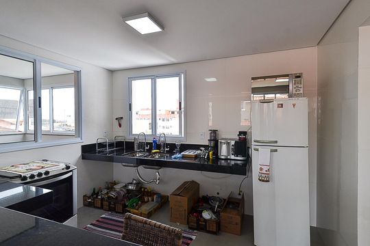 Cozinha de apartamento à venda com 3 quartos, 109m² em Carvalho de Brito , Belo Horizonte