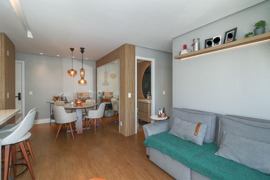 Sala de apartamento à venda com 2 quartos, 57m² em São Sebastião, Porto Alegre
