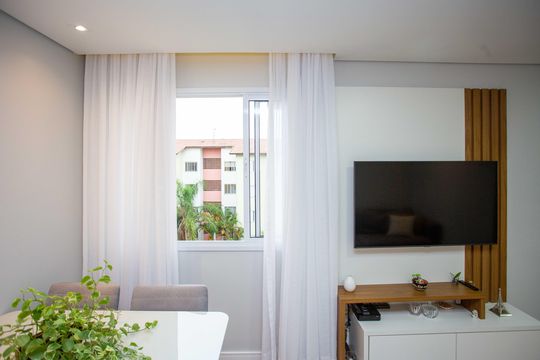 Sala de apartamento à venda com 2 quartos, 49m² em Campanário, Diadema