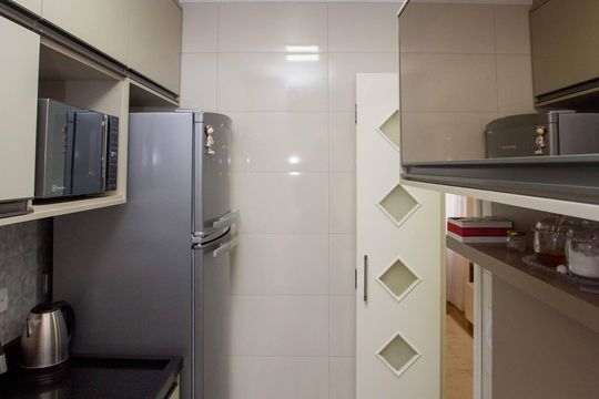 Cozinha de apartamento à venda com 2 quartos, 49m² em Campanário, Diadema