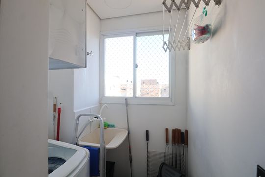 Cozinha e Área de Serviço de apartamento à venda com 2 quartos, 52m² em Fátima, Canoas