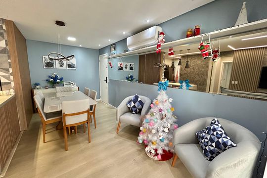 Sala de apartamento à venda com 2 quartos, 75m² em Picanço, Guarulhos