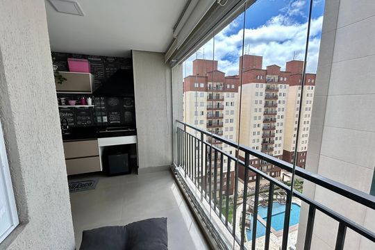 Varanda da Sala de apartamento à venda com 2 quartos, 75m² em Picanço, Guarulhos