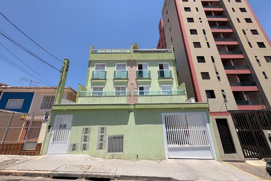 Fachada de apartamento à venda com 2 quartos, 112m² em Vila Alzira, Santo André