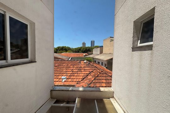 Vista da sala  de apartamento à venda com 2 quartos, 112m² em Vila Alzira, Santo André