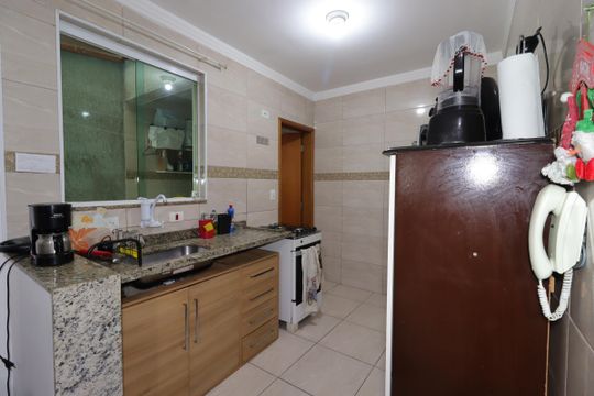 Cozinha de apartamento para alugar com 2 quartos, 54m² em Jardim Progresso, Santo André
