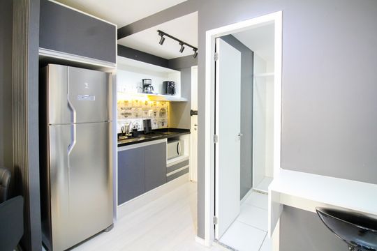 Cozinha de kitnet/studio à venda com 1 quarto, 28m² em Brás, São Paulo