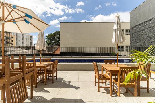 Piscina de kitnet/studio à venda com 1 quarto, 24m² em Centro Histórico de São Paulo, São Paulo