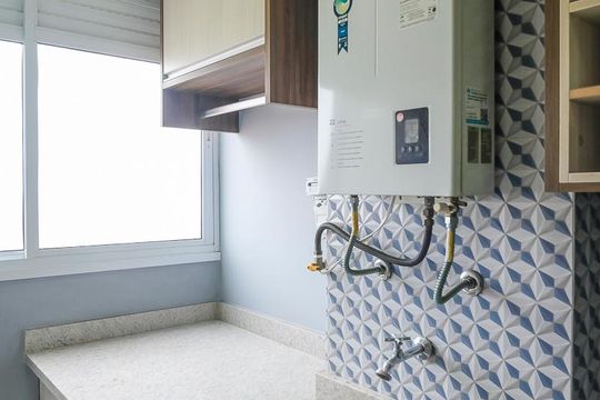 Área de serviço de apartamento para alugar com 2 quartos, 59m² em Campestre, São Caetano do Sul