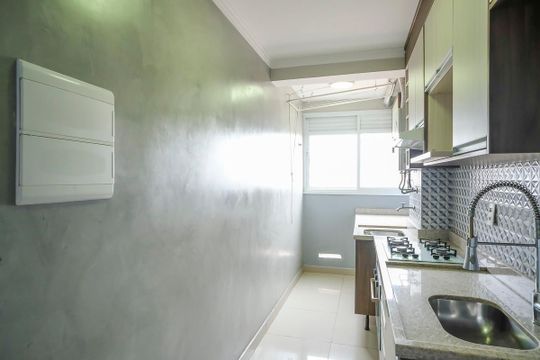 Cozinha de apartamento para alugar com 2 quartos, 59m² em Campestre, São Caetano do Sul