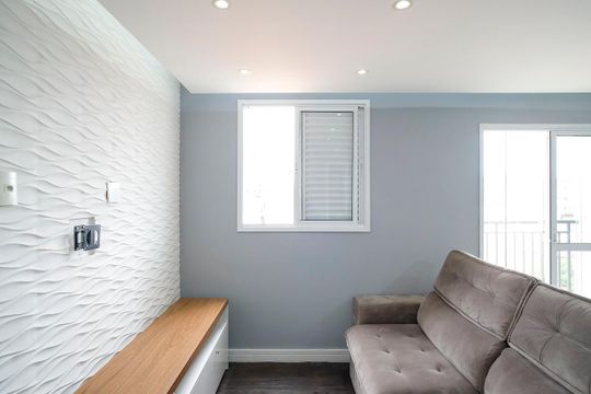 Sala de apartamento para alugar com 2 quartos, 59m² em Campestre, São Caetano do Sul