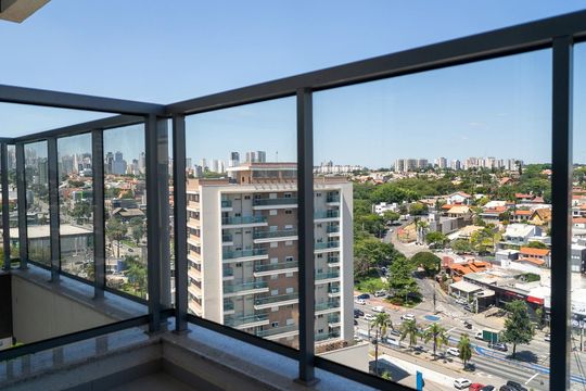 Varanda da Sala de kitnet/studio para alugar com 1 quarto, 38m² em Jardim Portal da Colina, Sorocaba