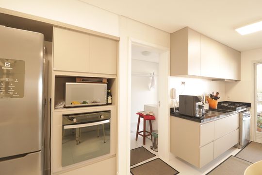 Cozinha de apartamento à venda com 3 quartos, 152m² em Centro, Jundiaí