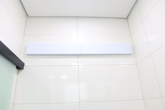 Banheiro de kitnet/studio para alugar com 1 quarto, 17m² em Jardim América, Goiânia