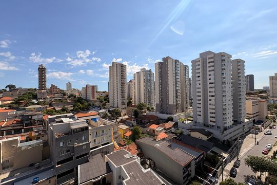 Vista da suíte  de apartamento à venda com 2 quartos, 56m² em Parque das Nações, Santo André