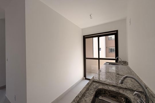 Cozinha de apartamento à venda com 2 quartos, 56m² em Parque das Nações, Santo André