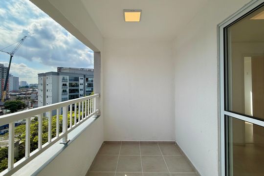 Sacada da Sala de apartamento à venda com 2 quartos, 36m² em Santo Amaro, São Paulo