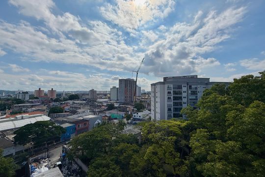 Vista Sacada da Sala de apartamento à venda com 2 quartos, 36m² em Santo Amaro, São Paulo