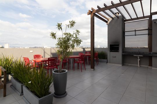 Área comum - Churrasqueira de apartamento à venda com 1 quarto, 27m² em Jardim Matarazzo, São Paulo