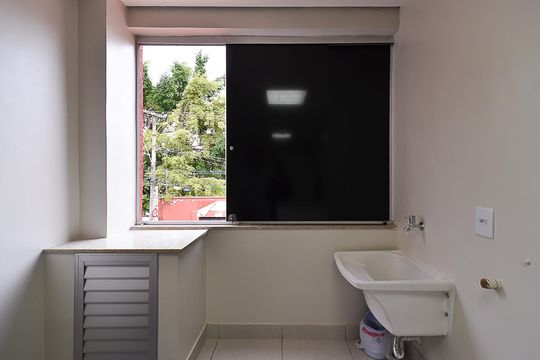 Área de Serviço de kitnet/studio para alugar com 1 quarto, 28m² em Ipiranga, Belo Horizonte