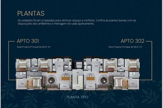 Apartamento à venda com 3 quartos, 96m² em Anchieta, Belo Horizonte