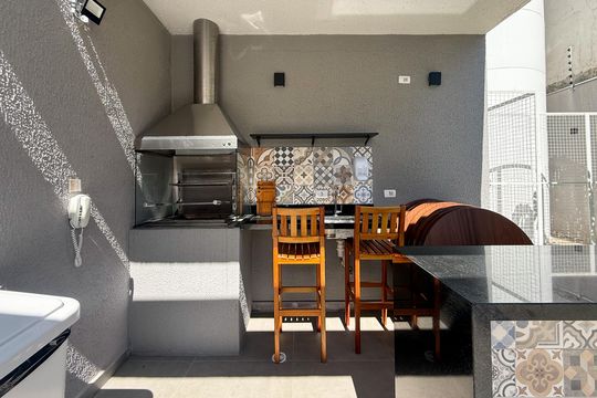 Área comum - Churrasqueira de apartamento à venda com 2 quartos, 35m² em Vila Santo Estefano, São Paulo