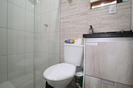 Banheiro 2 de apartamento à venda com 2 quartos, 62m² em Vila Metalúrgica, Santo André