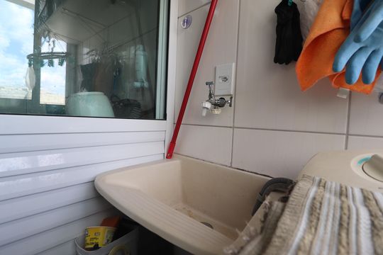 Área de Serviço de apartamento à venda com 2 quartos, 62m² em Vila Metalúrgica, Santo André