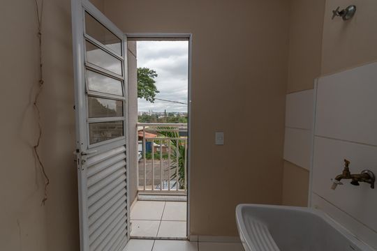 Cozinha e Área de Serviço de apartamento à venda com 2 quartos, 56m² em Loteamento Adventista Campineiro, Hortolândia