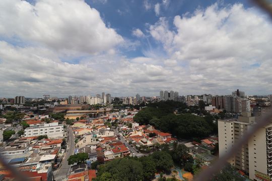 Vista Quarto 1 suíte de apartamento para alugar com 3 quartos, 123m² em Baeta Neves, São Bernardo do Campo