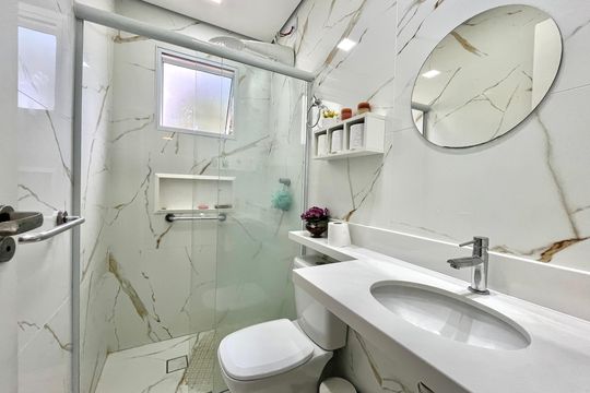 Banheiro Corredor de apartamento à venda com 3 quartos, 145m² em Vila Guarani (z Sul), São Paulo