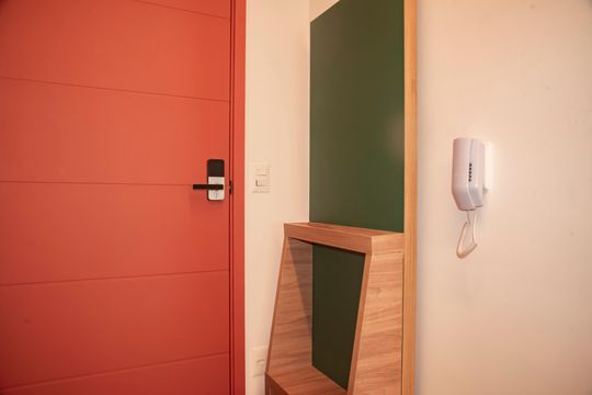 Cozinha de kitnet/studio para alugar com 1 quarto, 27m² em Vila Clementino, São Paulo