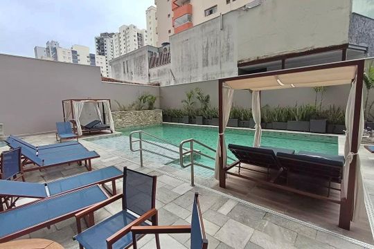 Área comum - Piscina de apartamento para alugar com 2 quartos, 42m² em Vila Guarani (zona Sul), São Paulo