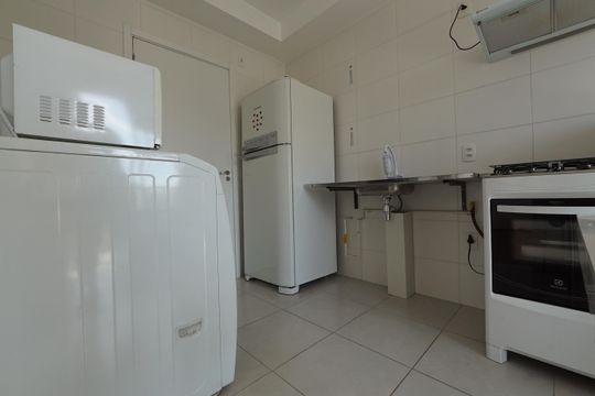 Cozinha de apartamento à venda com 1 quarto, 29m² em Jardim da Gloria, São Paulo