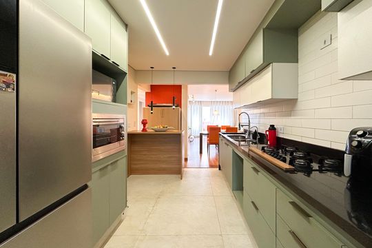 Cozinha de apartamento à venda com 4 quartos, 120m² em Centro, São Bernardo do Campo