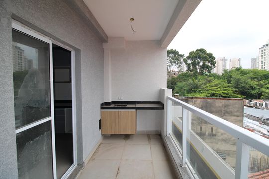 Studio - Varanda de apartamento à venda com 1 quarto, 33m² em Santana, São Paulo